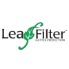 LeafFilter Gutter Protection logo featuring a green leaf forming part of the letter "F" in the word "Filter.