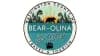 Circular logo with a bear, sunset, trees, and the text "Bear-olina Southeast Grateful Gathering Earth & Others.